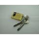 45mm(35*10) Euro Profile  Brass Half Cylinder Lock with 3 brass normal keys Surface finish Brass brushed