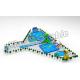 Customized Outdoor Inflatable Water Parks / Inflatable Pool Slide