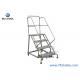 150kg 130 Kg  4 Step Industrial Step Ladder Steel Rolling Ladder For Building Construction 8 Feet 10 Feet
