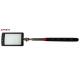 Telescopic Inpecting Mirror 65*42mm LED Light Be Rotated In All Directions Stainless black plastic frame steel Steel