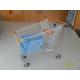 Asian Style 180L Supermaket Wire Shopping Cart Trolley With Normal plastic