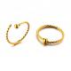 Women new korea style body piercing jewelry gold plated nose ring