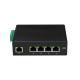 Industrial 5 Port E-Mark Ethernet Switch Mini Compact Size Unmanaged Din Mount