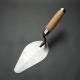 Wooden Handle Round High Carbon Hardened Tempered Steel Masonry Bricklaying Trowel With Cap End