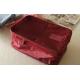 Red Large Size Travel Packing Organisers Inner Net Pocket Embroidery Printing