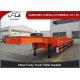 70Tons Low Bed Semi-Trailer Transport Excavator With Mechanical Ramps For Sale
