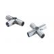 Cold Roll Stamping Metal Pipe Connectors , 2.3mm Thickness Nickel Metal Pipe Joints