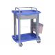 Clinic Plastic Medical Trolley Cart , Emergency Carts Hospital Luxurious Noiseless Casters