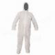 Hygiene Disposable Non Woven Coverall Protective Gowns Blue / White Colour