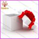 Fashionable Luxury Gift Cardboard Paper Box With Red Silk Ribbon