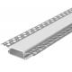 Plaster Ceiling Drywall Aluminum Profile For LED Strip Lighting 98mm x 18mm