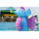 Kids Spray Park Equipment , Water Games Spray Cartoon Hippocampus for Water Park