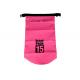 Durable Buckles Pink Dry Gear Bag , Lightweight Dry Packs For Canoeing 