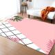Striped checkered new large carpet supply wholesale feather ins style bedroom floor mats