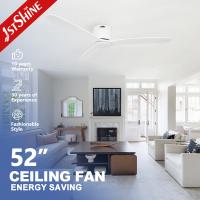 5 Speed AC Motor Remote LED Ceiling Fan With Light Wood Blades