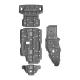 Easy Install Grey Underbody Chassis Guard Board for Mitsubishi Pajero Full Skid Plate