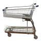 Long Metal Wire Mesh Cage Supermarket Large Grocery Store Handcart With Chassis Wholesale