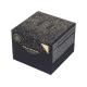 Black Card Cosmetic Paper Box Recycled With Gold Hot Stamping