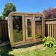 Hemlock / Red Cedar Cube Outdoor Dry Sauna 6 Person Size