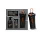 4pcs Mens Grooming Gift Sets Includes 250ml Body Wash, 100ml Shampoo, Drink Bottle, Waffle Towels