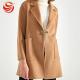 Formal Single Breasted Winter Camel Wool Coat For Ladies Fashion Style