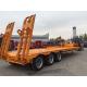 60 T low bed trailer / lowbed trailer for heavy duty machine transportation