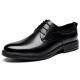 Comfortable Black Men Leather Shoes Rubber Outsole EUR 38-44 For Office & Career