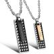 New Fashion Tagor Jewelry 316L Stainless Steel couple Pendant Necklace TYGN147