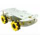 Aluminum Alloy RC Robot Car Chassis With Mecanum Wheel