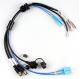 Aerospace Waterproof Wire Harness Cable Assembly M12+USB Female+Fiber Optic