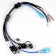 Aerospace Waterproof Wire Harness Cable Assembly M12+USB Female+Fiber Optic