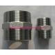 Stainless Steel NPT BSP Two Sides Male Thread Connector For Fountain Frame DN15 - DN200 Pipe Nipple