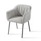 Fabric Luxury Modern Single Seater Chair Multiscene With Metal Frame