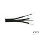 Lightweight Outdoor SM FTTH Drop Fiber Optic Cable with FRP Wire , 2 - 12 Core