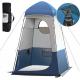 160*160*240CM Blue Waterproof 210T Polyester Pop Up Privacy Tents With UV Protection For Camping And Outdoor Events