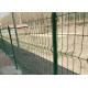 PVC Coated 50*200mm 3d Panel Fence With Round Post