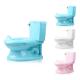 Childrens Simulation Toilet with Flushing Sound EN71 Certified White Blue Pink Potty Seat
