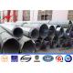 Transmission Line Galvanized Lattice Steel Poles 10kv - 220kv With Bitumen