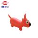 Orange Bouncy Dog Hopper Included Inflatable Pump Recyclable PVC Material