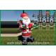 Custom Christmas Inflatable Holiday Decorations Santa Claus Oxford Cloth