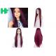 Cosplay Long Straight Hairnet Wig Synthetic Pure Red Color For Women Wave Party
