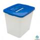 Recycle 55L Plastic Voting Box Customized Logo For Election Recycle material
