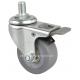 Edl Mini 2 35kg Threaded Brake TPE Caster with Ball Bearing 2mm Thickness