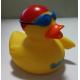 Eco - Friendly Bath Tub Weighted Rubber Ducks Harmless For Children Shower OEM weighted Music Duck