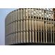 Polyester Coating Weatherproof Louvres System Anodization Woodgrain Vertical