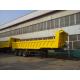 Sinotruk Howo 40-60t Semi Dump Trailer With Side Guard And Electrical Opening Top Cover