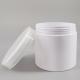 350ml White PET Plastic Jar With PP Screw Cap, Cylinder Wide Mouth Jar For Hair Gel Cosmetic Food Tooth Powder Packaging
