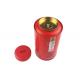 Multi Color Large Metal Storage Tins Round Bottle Shaped With Inner Lid