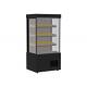 Max 70 Degree Open Display Cases , Showcase Warmer 3 Shelves With Price Tag