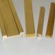 SGS Standard Anti Rust Extruded Brass Profiles For Electronic Accessories